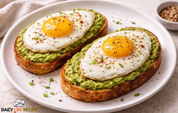 simple avocado toast with egg recipe