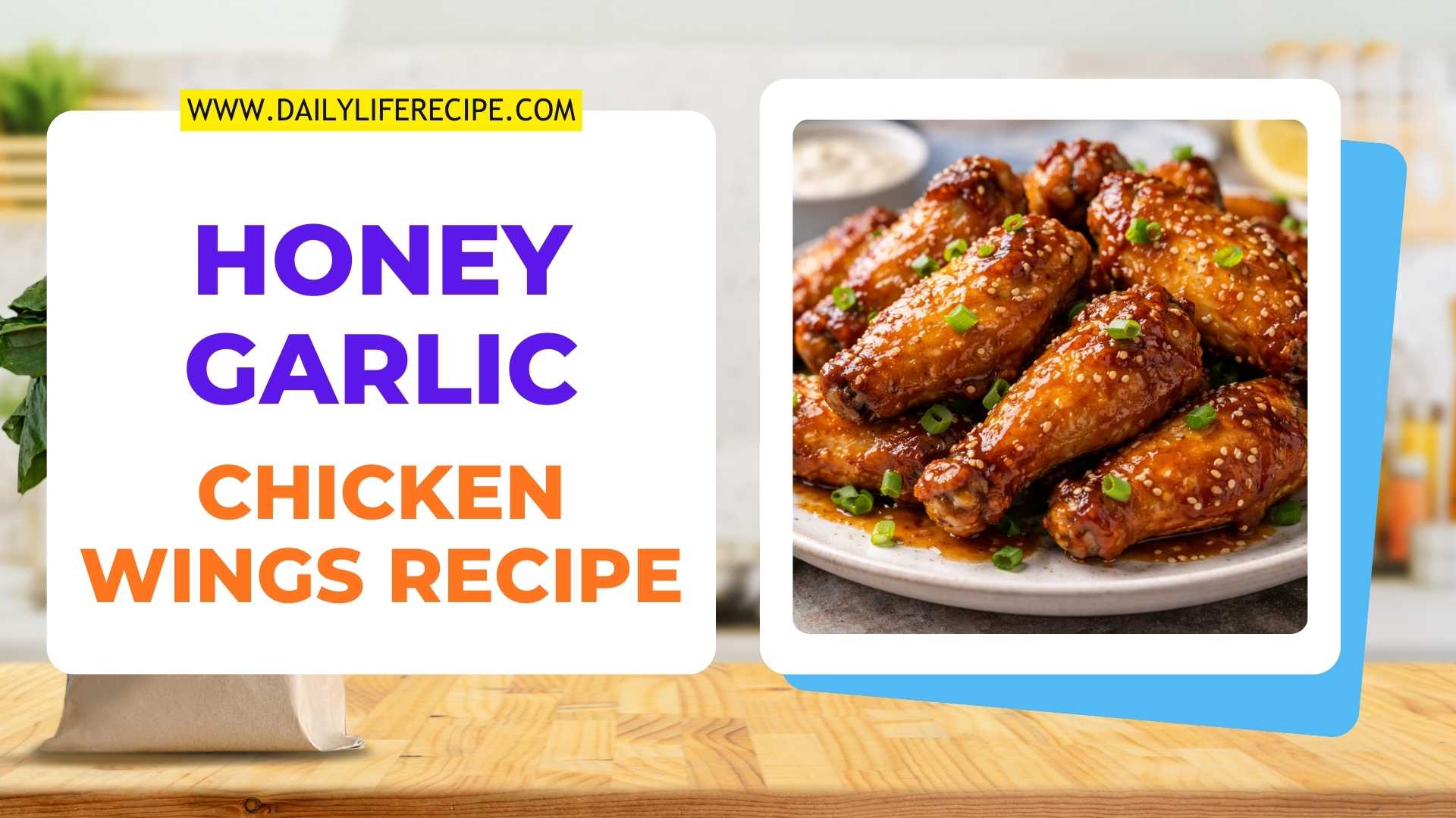 Honey Garlic Chicken Wings Recipe