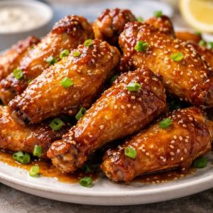 Honey Garlic Chicken Wings Recipe